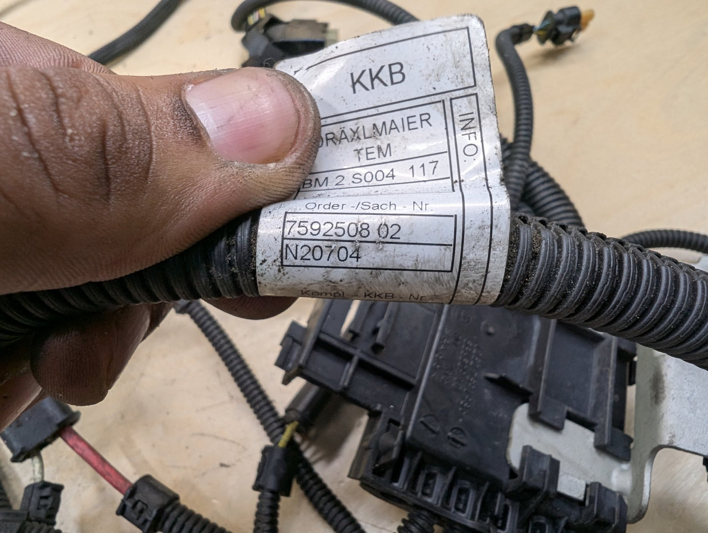 14-19 OEM BMW F15 F16 X5 X6 Engine N55 Wiring Wire Harness Module 1
