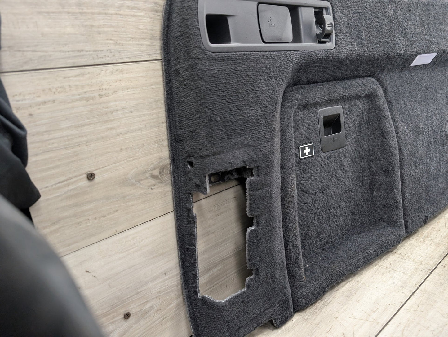 2019-2023 BMW X5M F95 Rear Trunk Left Cover Trim Panel Black 5A0B5C7 OEM