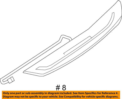 OEM BMW G30 M550 Front Rear Left Right Lighter Door Sill Plate Molding M Trim