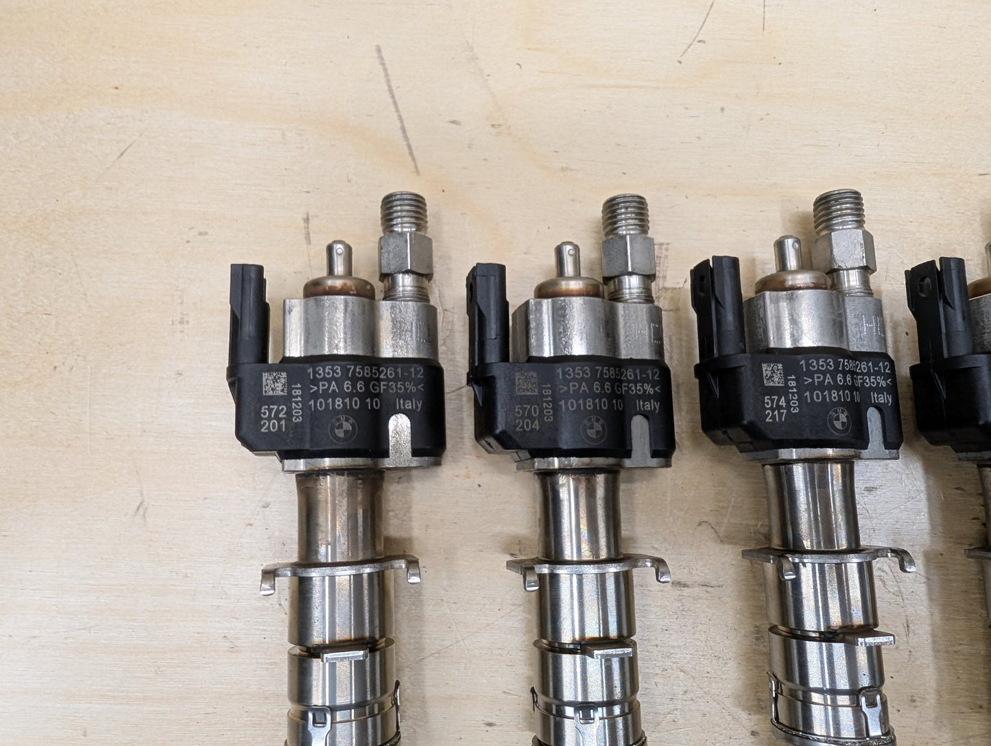 OEM BMW E90 E92 F02 F10 Engine N54 N63 High Pressure Fuel Injector SET INDEX 12