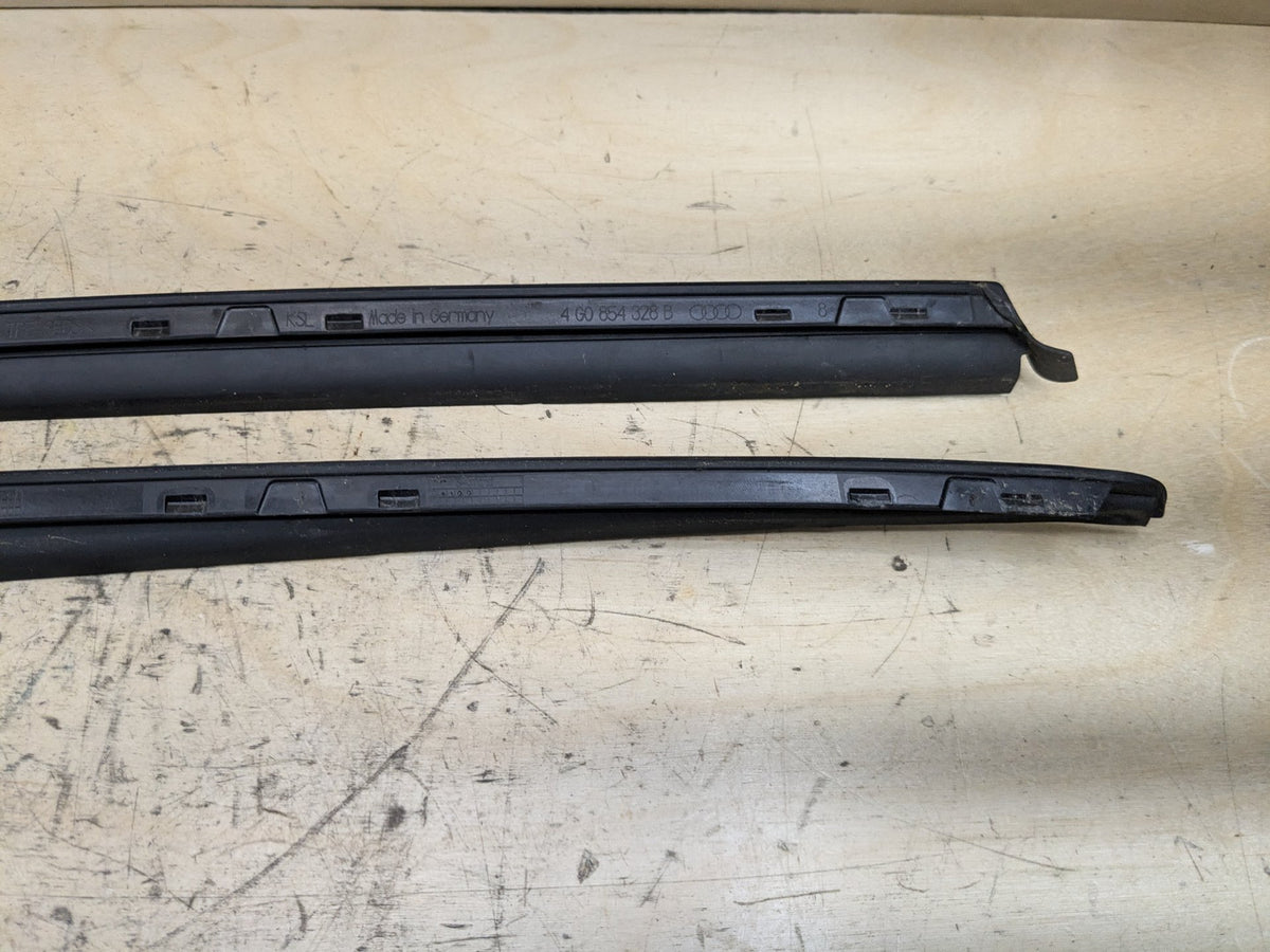 2012-2018 Audi A6 C7 Windshield Drip Trim Molding SET 4G0854326B OEM
