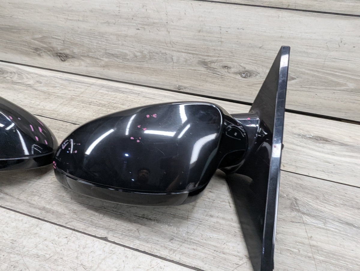2008-2013 BMW 128i E82 Front Left Right Side Mirror Assembly BlackSET 7268305