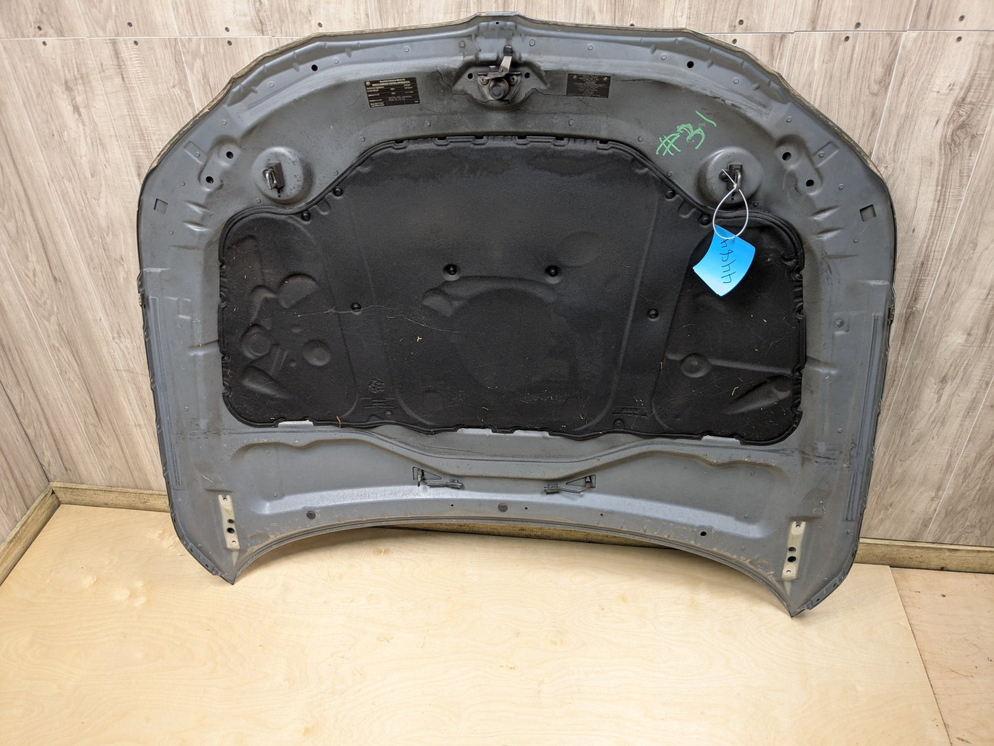 04-10 BMW E60 Hood Bonnet Shell Panel Grey A52