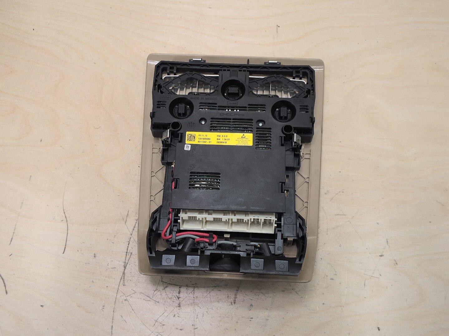 2011-2016 BMW X3 F25 Headliner Overhead Dome Light Switch Module 9311342