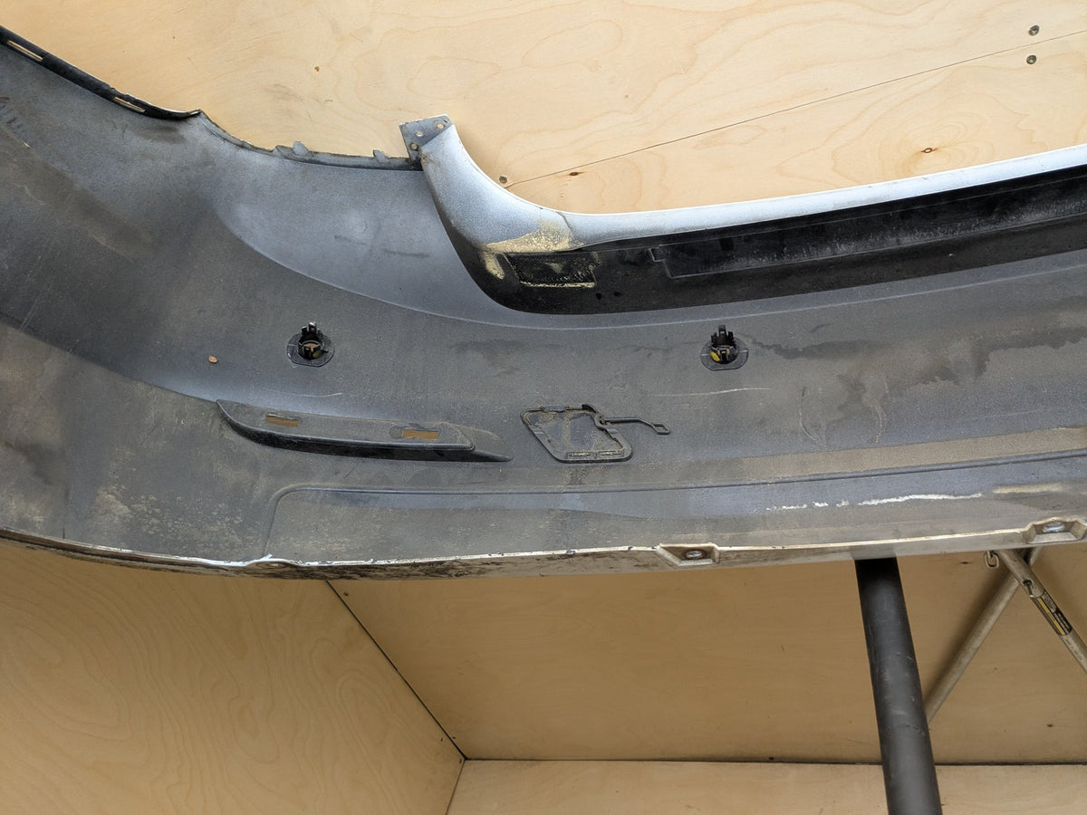 12-15 OEM BMW F30 Sedan REAR Bumper Single Exhaust Cover w/ PDC WHITE 300