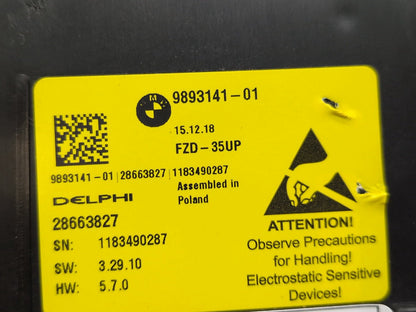 2019 - 2026 BMW X5 G05 Headliner Overhead Dome Light Switch Module 9893141 N63B44M3