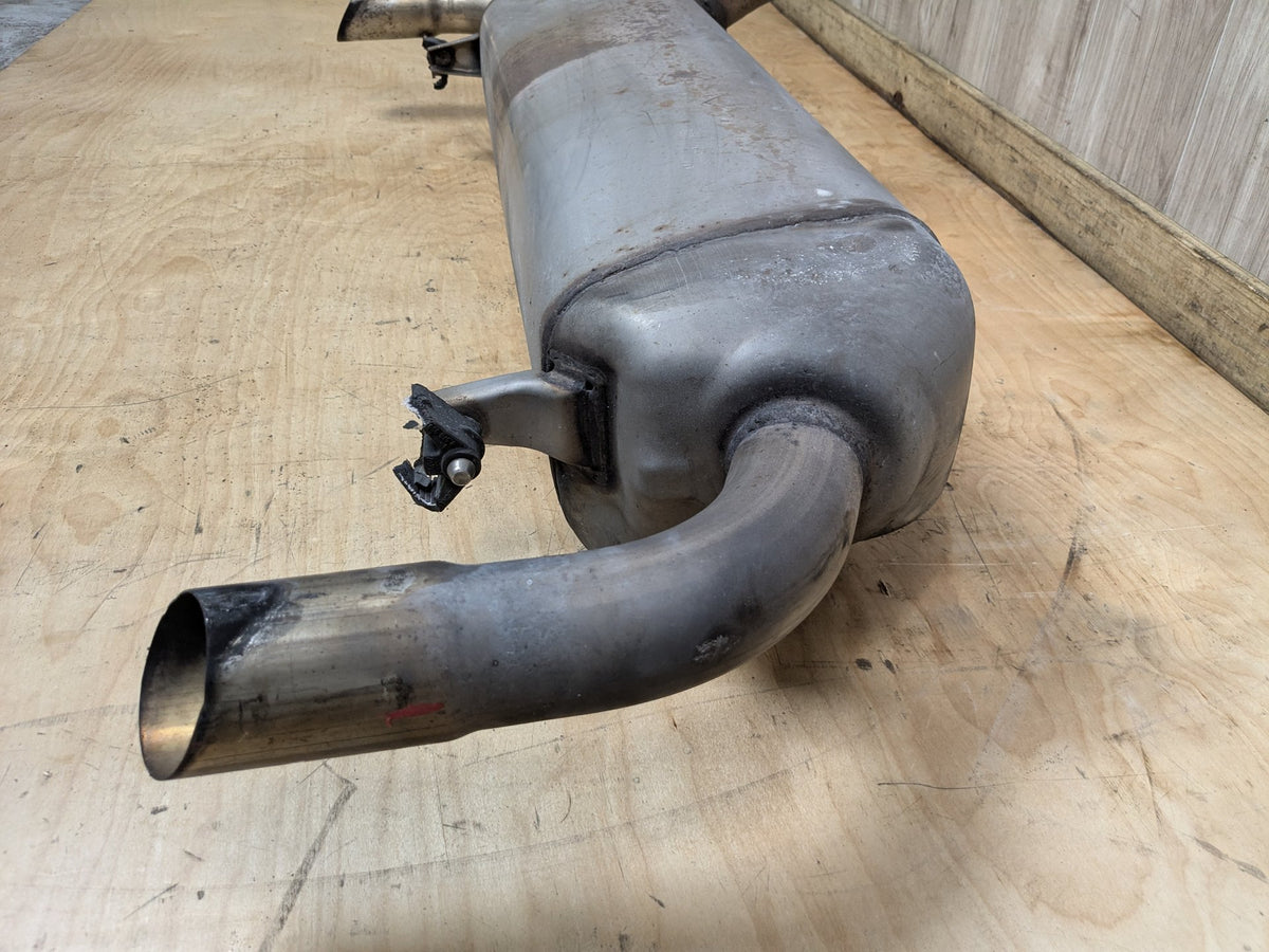 19-23 OEM BMW G20 330 Dual Exhaust Pipe Muffler Silver Tips B46 Engine