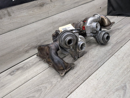 07-10 OEM BMW E90 E92 E93 335 Engine N54 PWG Turbo Turbochargers SET k