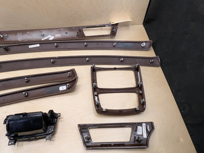 07-13 OEM BMW E99 335 Wood Burr Walnut Interior Trim Dash Panels Console SET