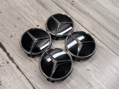 2009-2012 Mercedes-Benz E550 W212 Wheel Rim Hub Center Cap SET 2204000125 OEM