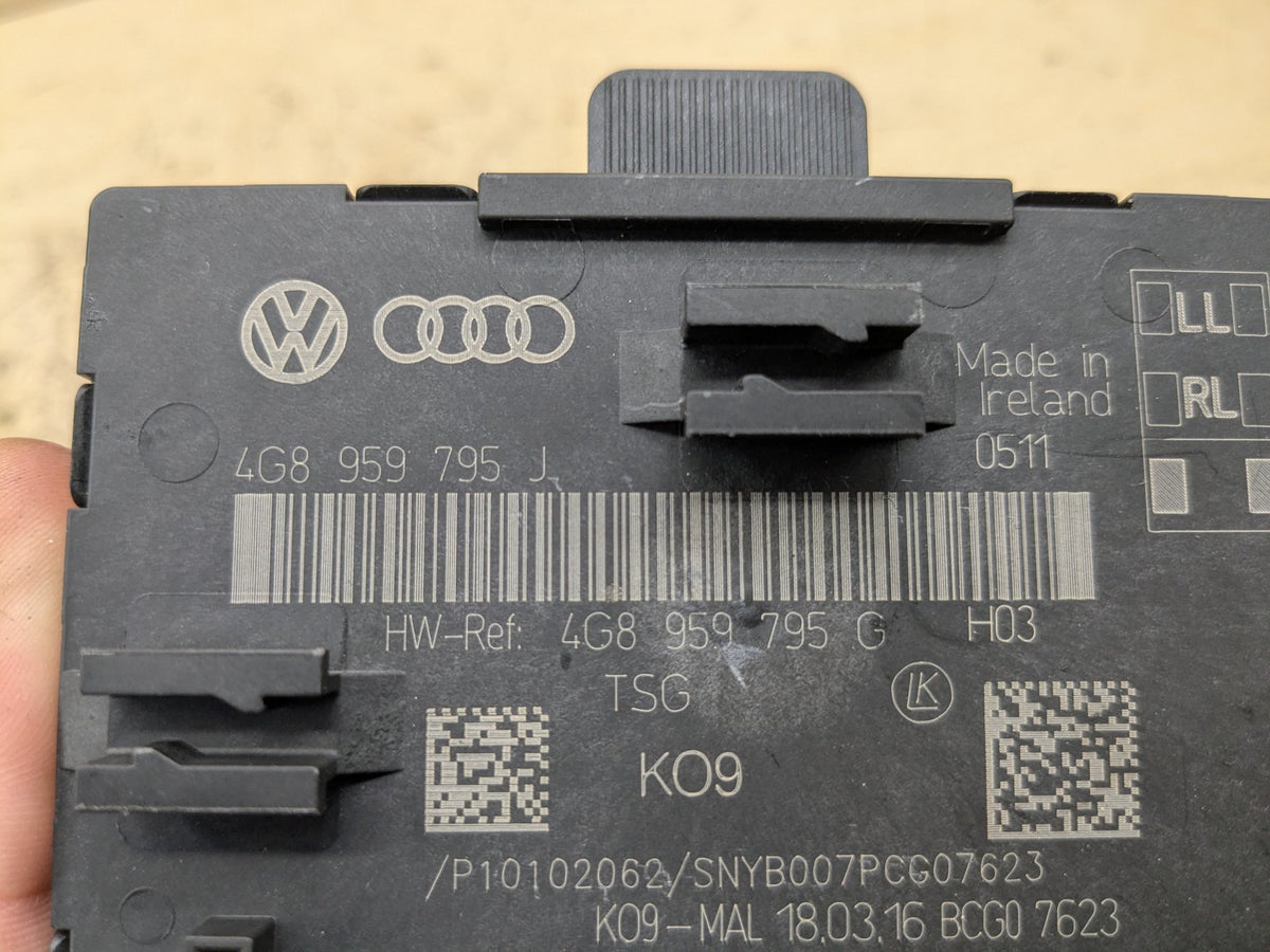 2012-2018 Audi A6 C7 Rear Right Passenger Door Control Module 4G8959795J OEM