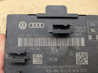 2012-2018 Audi A6 C7 Rear Right Passenger Door Control Module 4G8959795J OEM