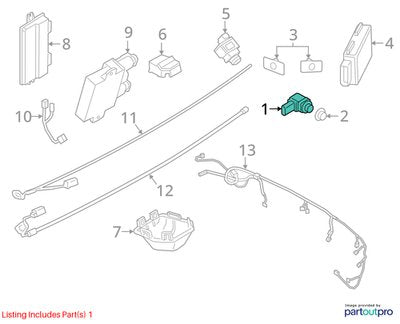 15-20 OEM BMW F16 F90 F97 G01 G30 I12 i8 M5 X3 Bumper Parking PDC Sensor Gray