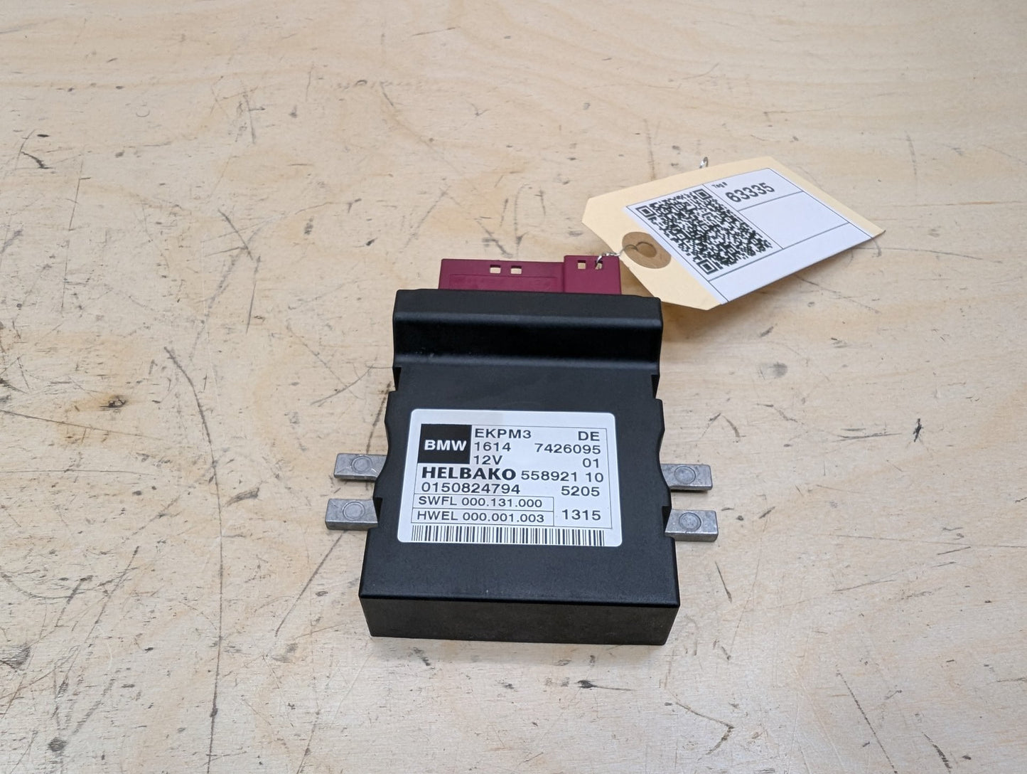 OEM BMW F10 F12 F15 F22 F30 F32 F36 Helbako Fuel Pump Relay Control Module EKPM3