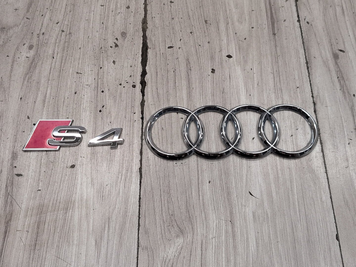 2010-2016 Audi S4 Rear Liftgate Trunk Lid Emblem Badge SET PN: 8D0853737G