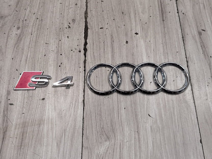 2010-2016 Audi S4 Rear Liftgate Trunk Lid Emblem Badge SET PN: 8D0853737G
