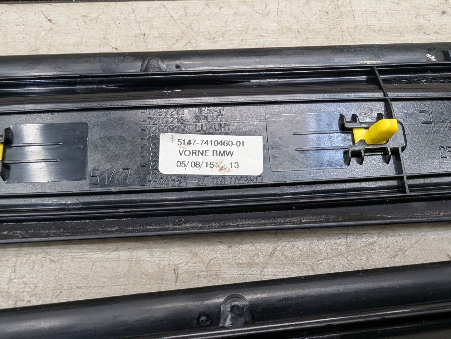 2012-2018 BMW 340i F30 Front Left Right Scuff Plate Door Sill SET 7410460