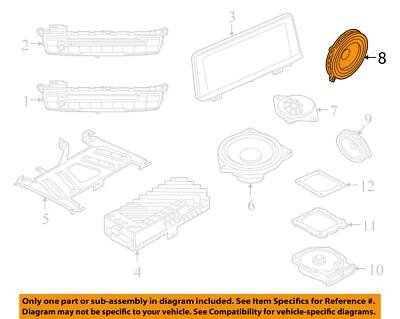 16-23 OEM BMW I01 F39 F48 X1 X2 i3 Top Hifi MID Range Loud Audio Speaker
