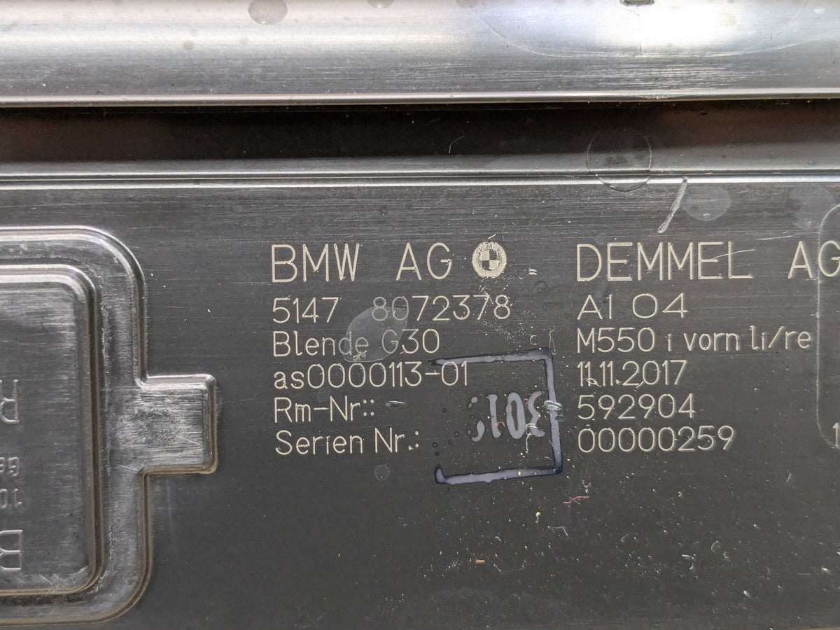 2018-2023 BMW M550i G30 Scuff Plate Door Sill SET 8072378 OEM