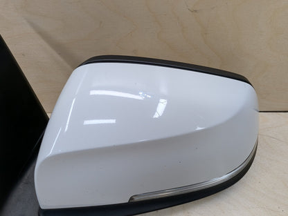 12-18 OEM BMW F30 328 330 335 340 Left Driver Auto Dip Heated Side Mirror White 300