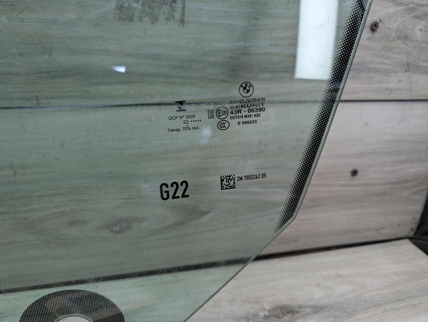 2021 - 2026 BMW 430i G22 Front Left Driver Door Window Glass 7955243 B46B20O1