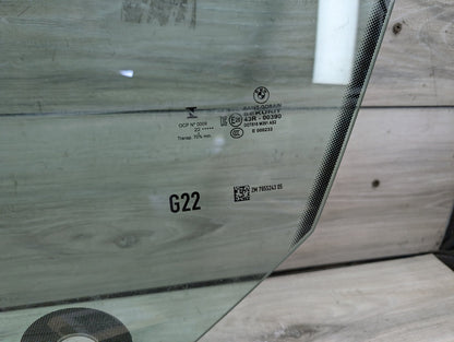 2021 - 2026 BMW 430i G22 Front Left Driver Door Window Glass 7955243 B46B20O1
