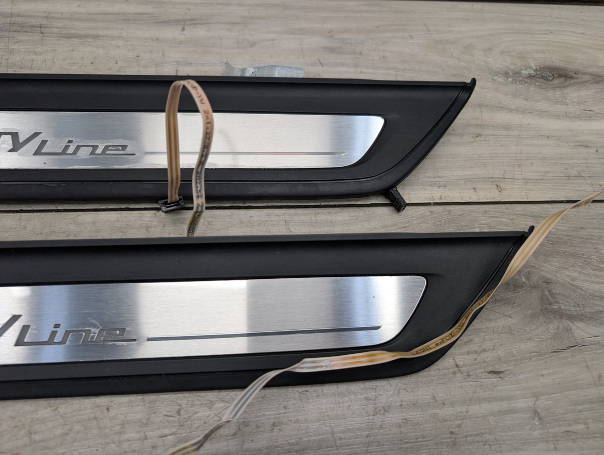 2017-2023 BMW 530i G30 Front Rear Left Right Scuff Plate Door Sill SET 7405773 OEM