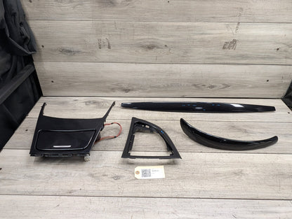 07-10 OEM BMW E93 335 Wood Burr Walnut Interior Trim Dash Panels Console SET