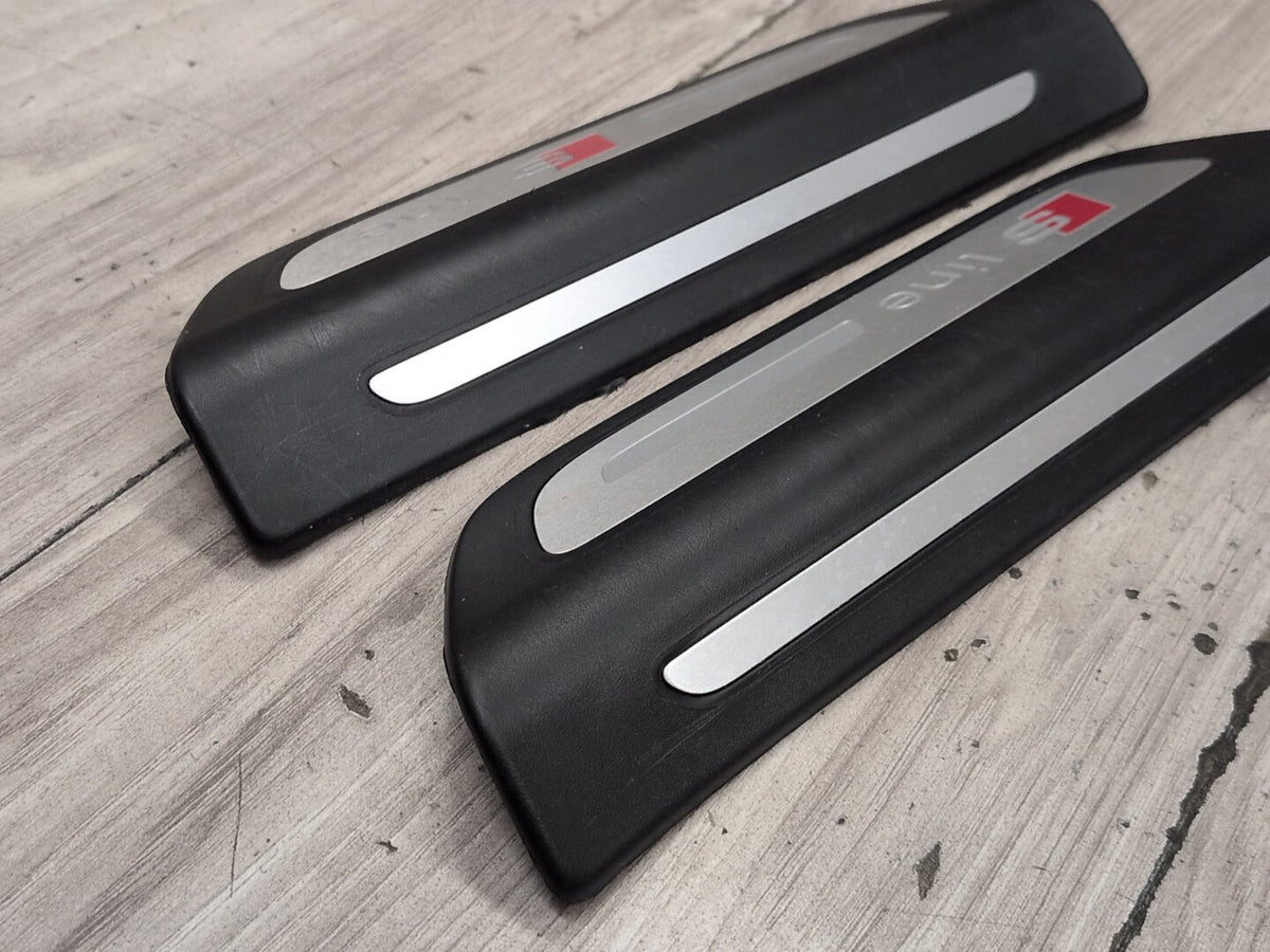 2015-2018 Audi Q3 8U S Line Front Rear Left Right Scuff Plate Door Sill SET 8U0853375A