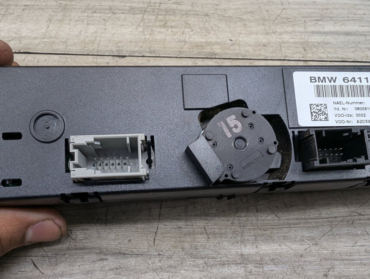 06-11 OEM BMW E90 E92 E93 M3 AC A/C Heater Climate Control Switch Panel Trim