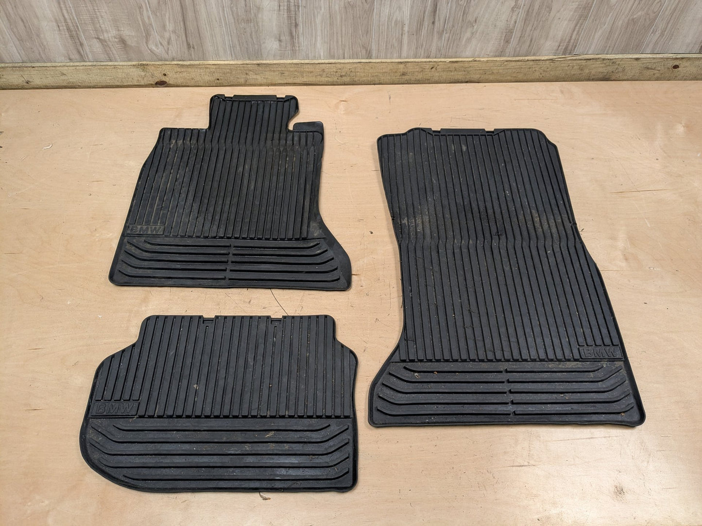 OEM BMW F01 Front Rear Left Right All Weather Carpet Floor Mats SET
