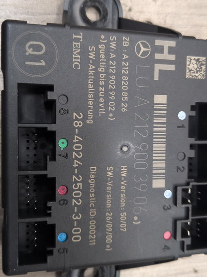 09-12 OEM Mercedes-Benz E550 W212 Rear Left Driver Door Control Module