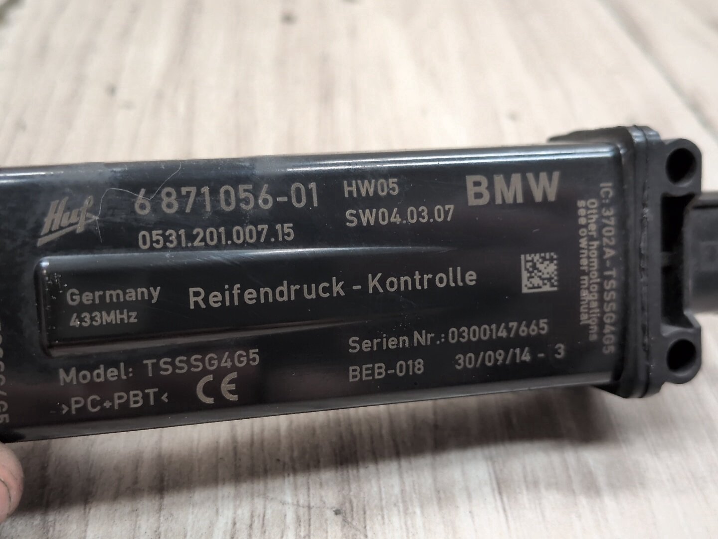 2012-2018 BMW M6 F06 RDC TPMS Tire Pressure Monitoring System Module 6871056