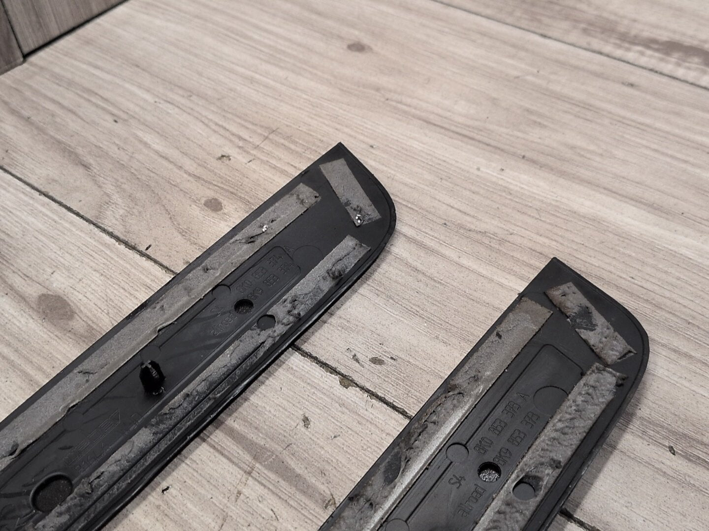 2010-2016 Audi S4 B8 Front Rear Left Right Scuff Plate Door Sill SET 8K0853376 OEM