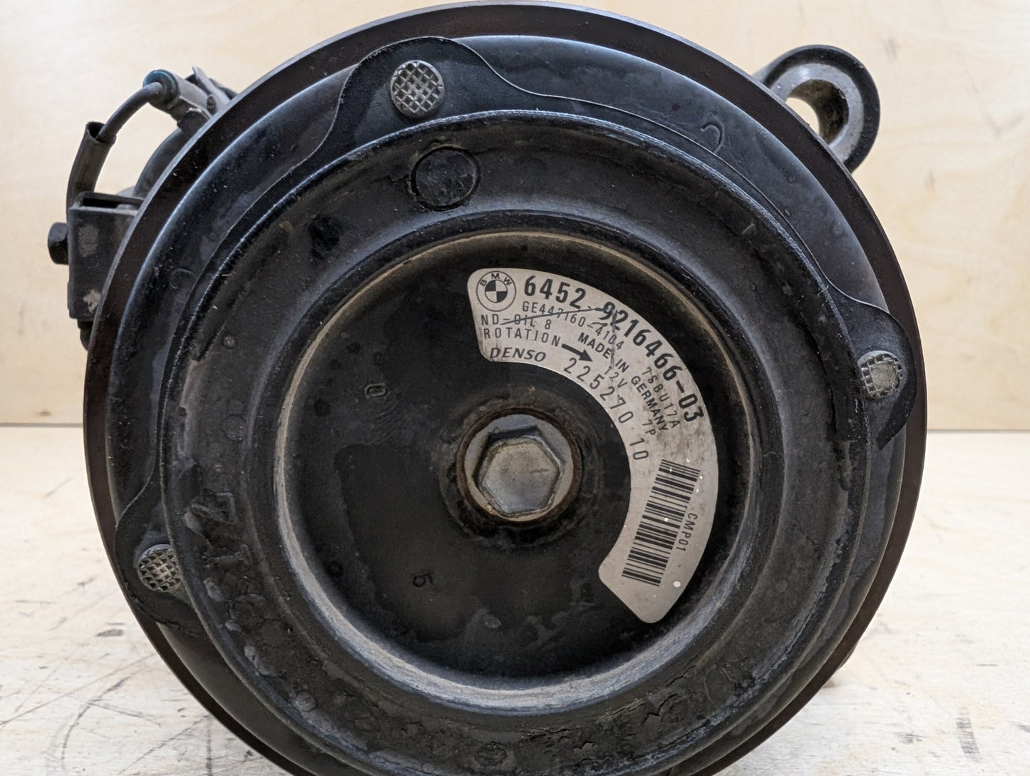 2012-2018 BMW F30 328i N20B20O0 Engine Motor A/C AC Compressor Clutch Pump Pulley 9216466
