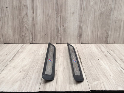 19-21 OEM BMW G20 G21 M340i Front Left Right Door Sill Plate Molding Trim PAIR