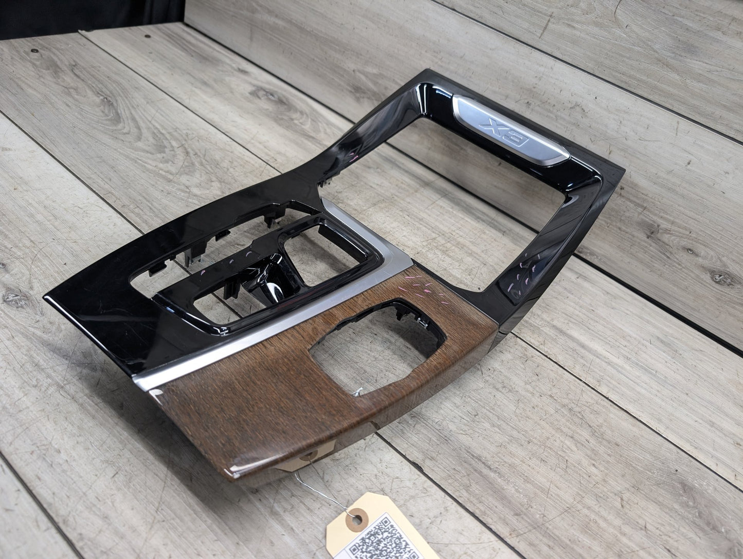 18-21 OEM BMW G01 G02 X3 X4 Center Console Interior Trim Oak Dark High Gloss