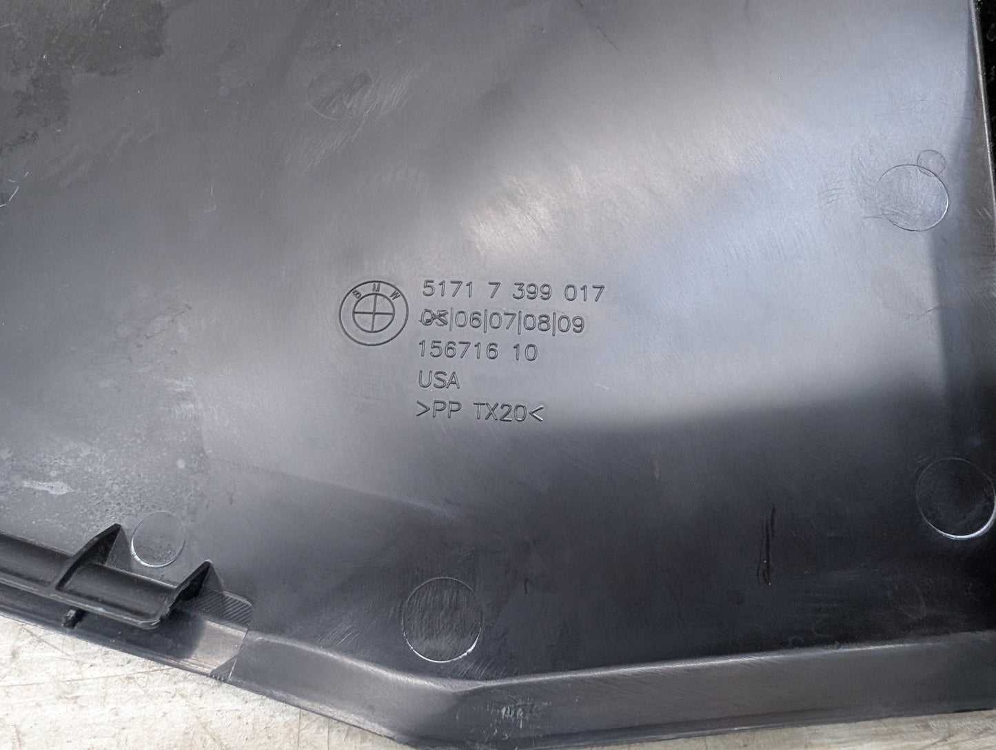 2018 - 2023 BMW X3 G01 Left Driver Side Cowl Cover 7399017 B58B30M0