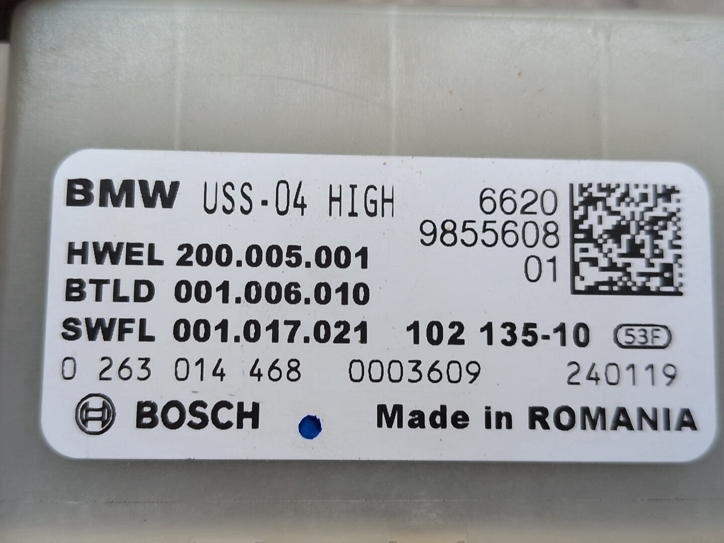 2019 - 2026 BMW X5 G05 PDC Park Assist Control Module 9855608 N63B44M3