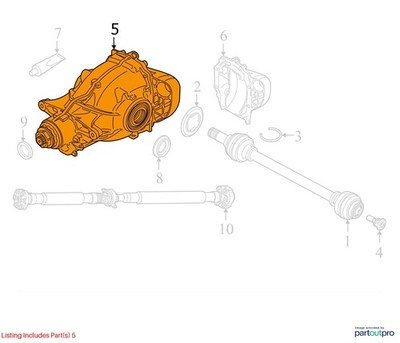 2019 BMW X3 G01 Rear Axle Carrier Differential 190265k 8643134