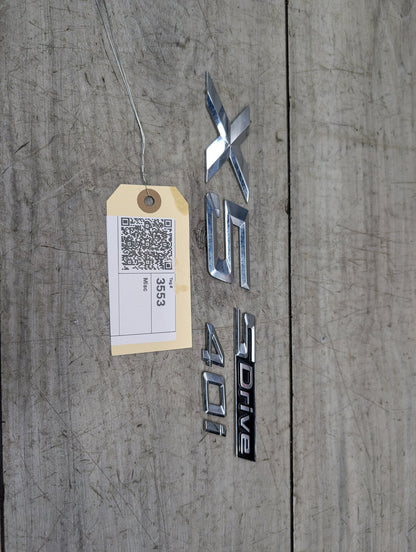 2019-2026 BMW X5 G05 Emblem Badge Symbol Logo SET 7424395