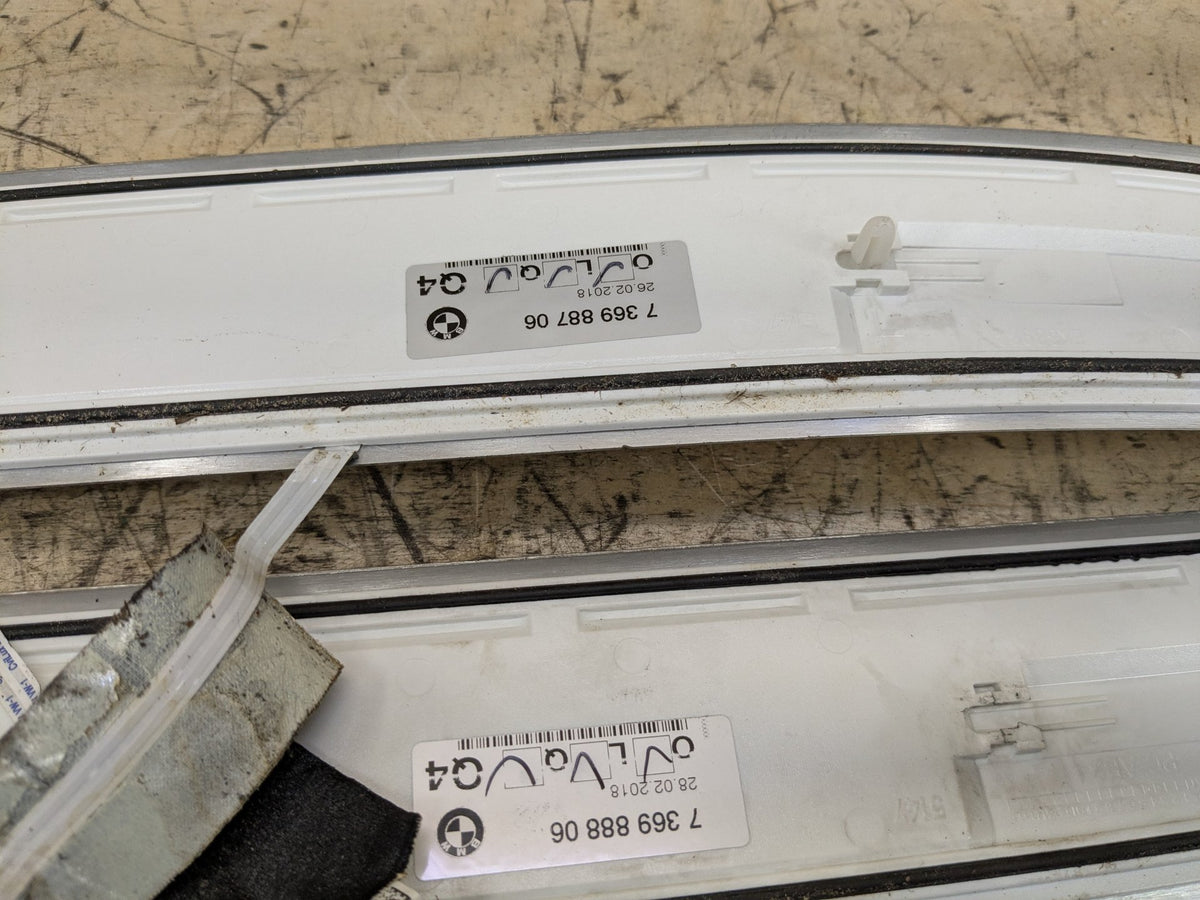 2016-2019 BMW 740Li G12 Scuff Plate Door Sill SET 7369887 OEM
