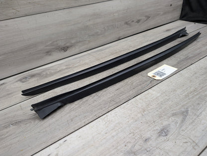 2019 - 2026 BMW 330i G20 Front Left Right Side Windshield Drip Trim Molding SET 7427874 B46B20O1