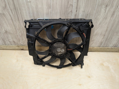 2008-2010 BMW 535i E60 Radiator Fan Shroud Housing w/ Motor 7603658 850w