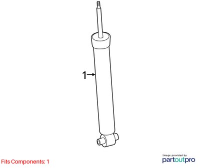 19-24 OEM BMW G20 330iX AWD REAR Left Right Side Strut Shock Absorber PAIR