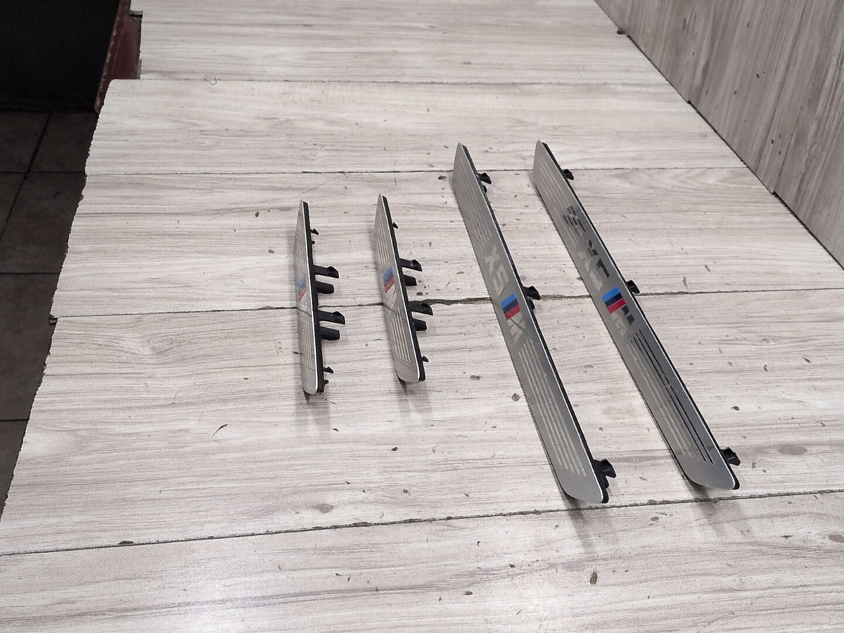 2015-2018 BMW X5 F85 Front Rear Left Right Scuff Plate Door Sill SET 7313143 OEM