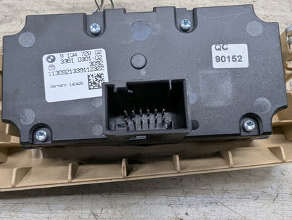 06-13 OEM BMW E70 E71 X5 X6 Headlight Switch Control Panel Light Module Beige