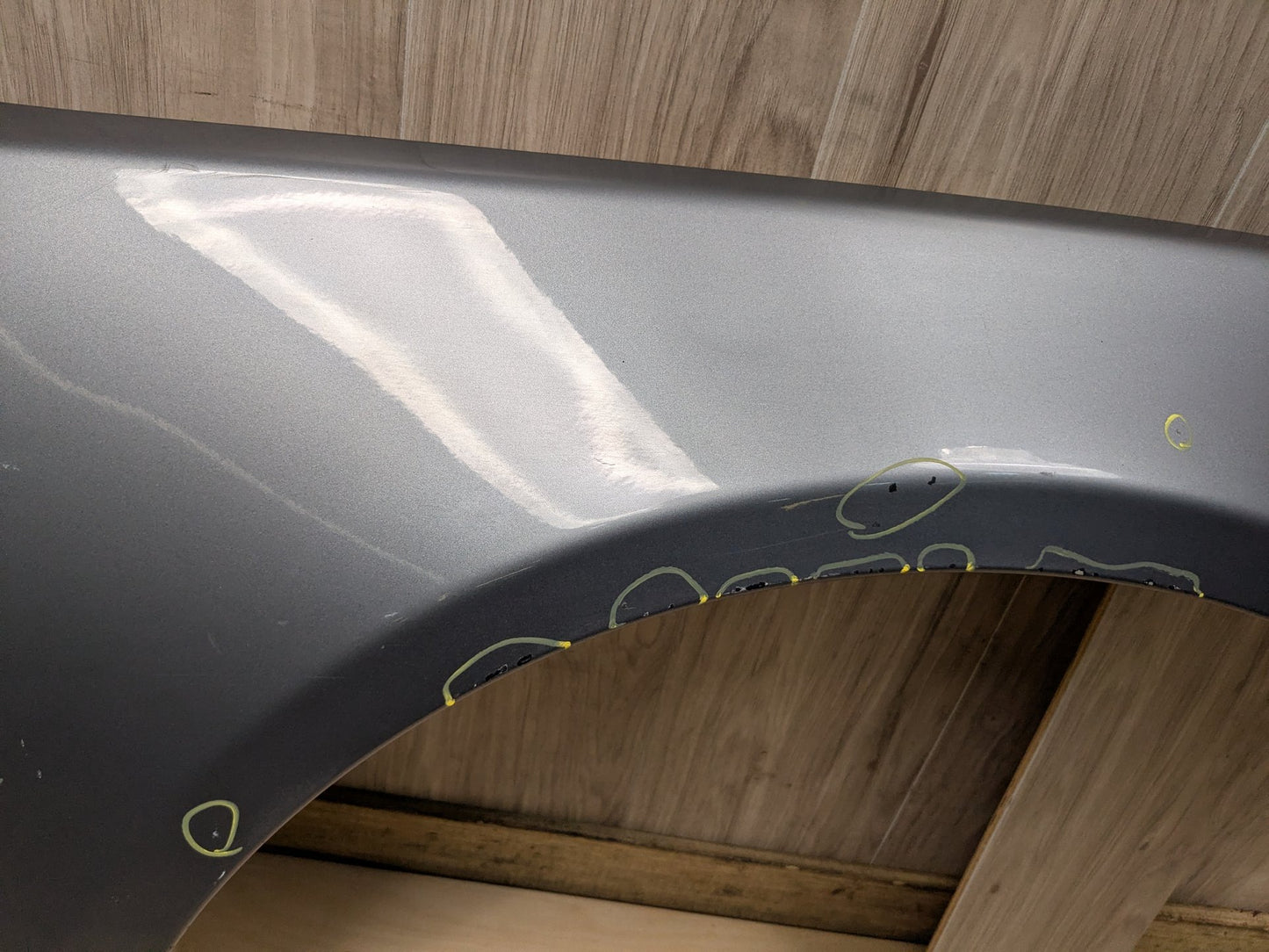 04-10 BMW E60 Front Right Passenger Fender Panel Grey A52