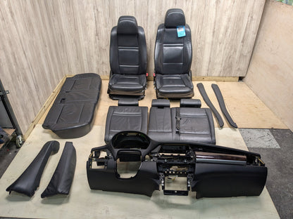 07-13 OEM BMW E70 X5 Complete Seats Door Panels Dashboard Black NAPPA LEATHER