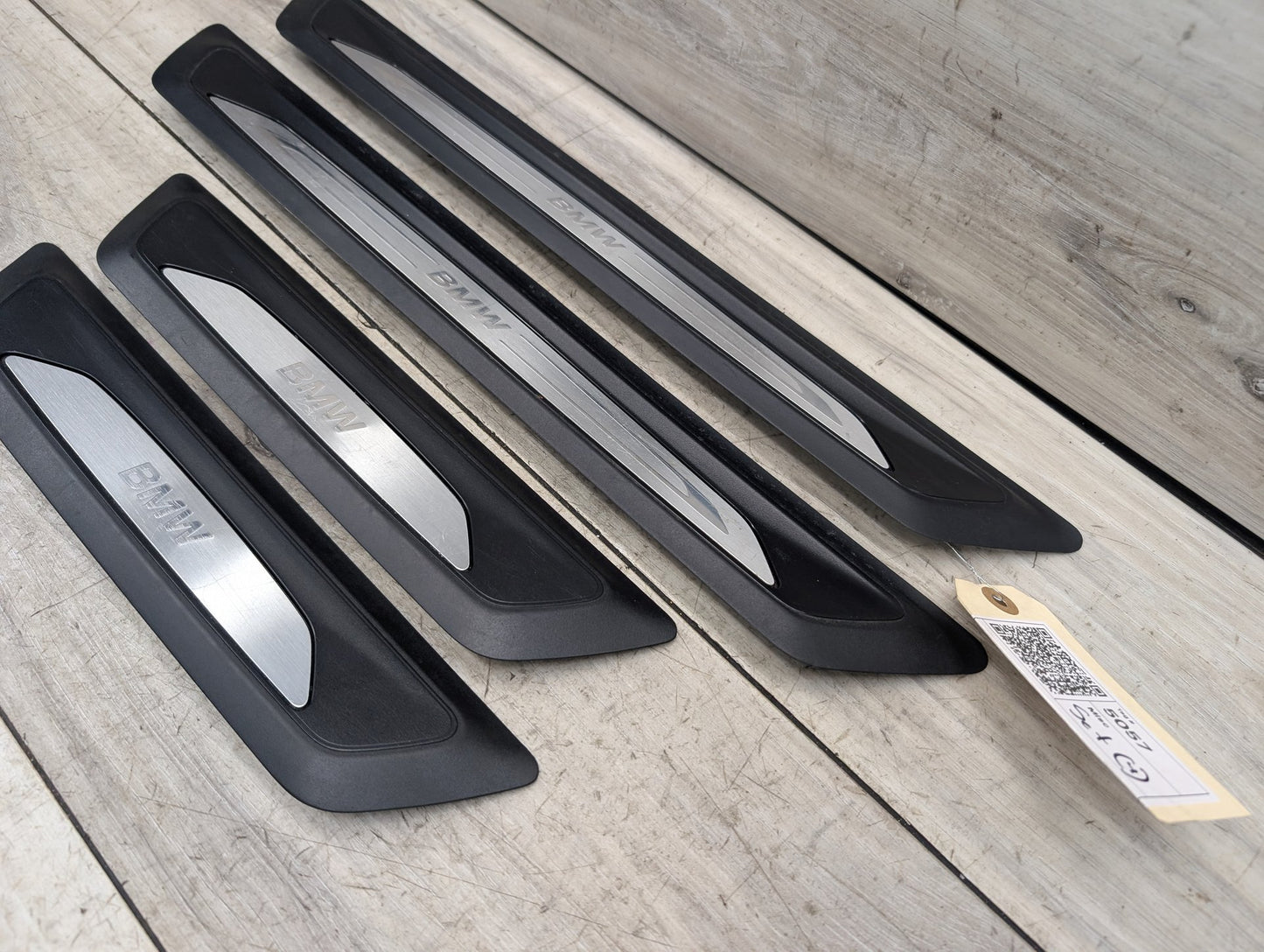 2014 - 2019 BMW 340 F34 Front Rear Left Right Scuff Plate Door Sill SET 7410460 B58B30M0
